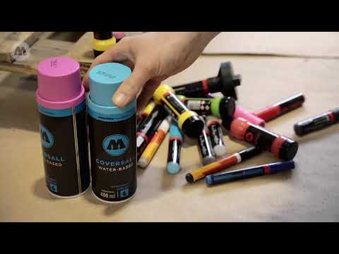 ART OF BUST painting with the MOLOTOW Permanent Paint Markers, DRIPSTICK & COVERS ALL Water-Based