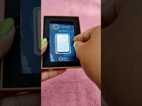 MMTC -PAMP 20g Rose Silver Coin #unboxing #shorts #bullion #shortfeed