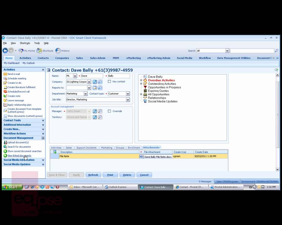Pivotal - Document Management - Eclipse