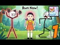 Tap Fighter Gameplay All Levels Walkthrough Part 1 Stickman Brain Puzzle ANdroid Ios