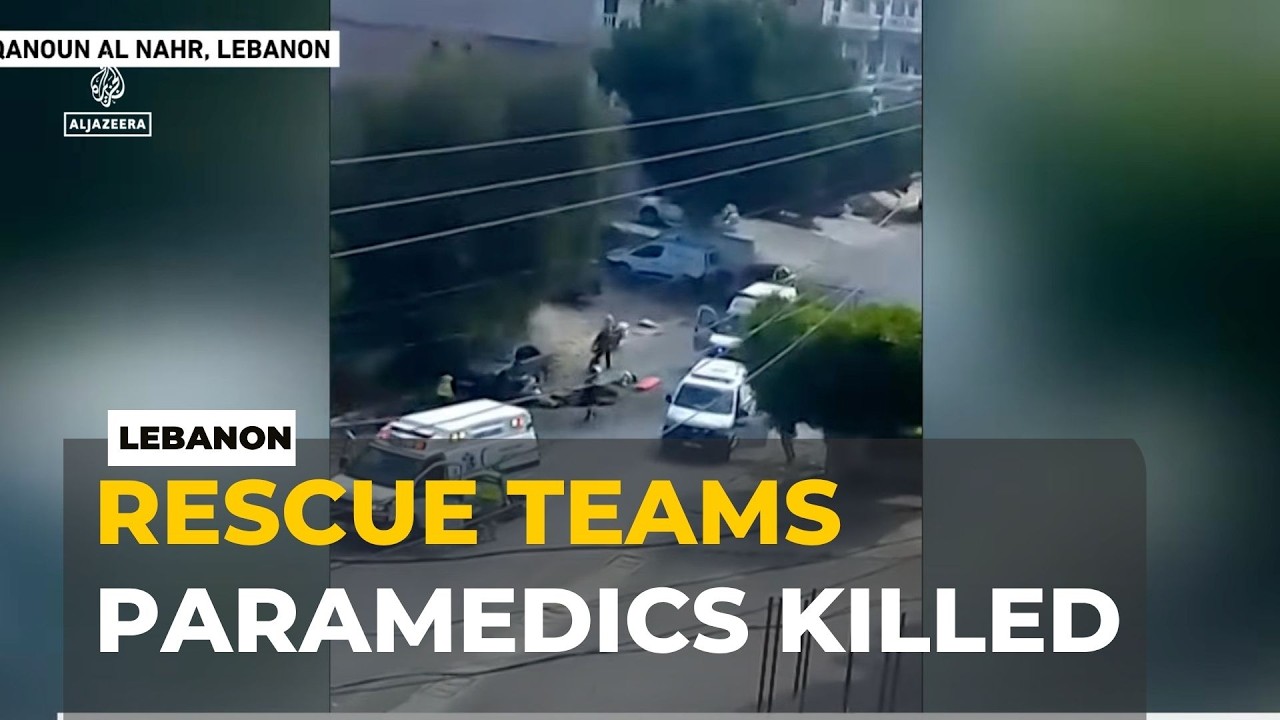 Israeli Air Strikes Kill Paramedics in Southern Lebanon as Rescue Teams Targeted