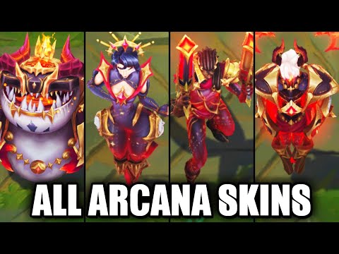 All New Arcana Skins Spotlight | Lucian, Camille, Xerath, Tahm Kench (League of Legends)