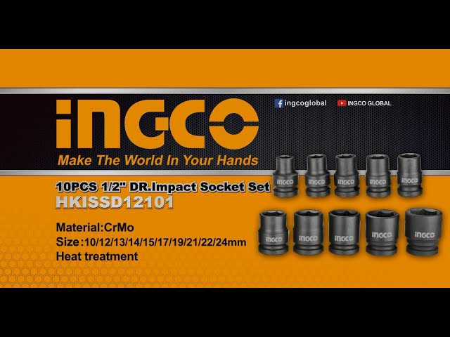 INGCO - طقم 10 قطع لقم مفك، HKISSD12101