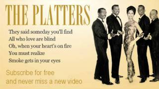 The Platters - Smoke Get In Your Eyes - Lyrics