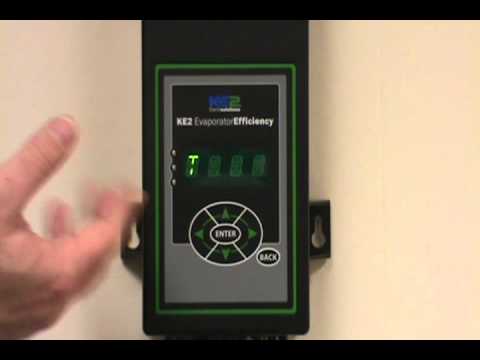 KE2 Evap Scrolling Text - Initiate Manual Defrost - Video 020 (FAQ: Walk in Freezer, Walkin Cooler)