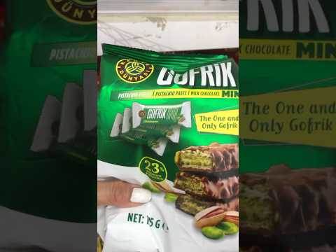 # GOFRIK PISTACHIO PASTE   Flavors 😋🤩 yummy # ASMRCHOCOLATE # SHORTS