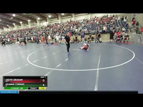 97-101 Lbs Round 1 - Jadyn Graham, WY Vs Keanna Conrad, ID 4929