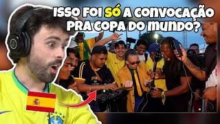 GRINGOS REAGEM A DE MALA E CUIA NA ULTIMA CONVOCAÇÃO PRA COPA DO MUNDO | MIZAEL SILV