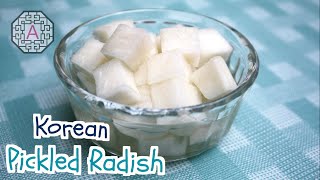 Korean Food: Korean Pickled Radish for Fried Chicken (치킨 무)