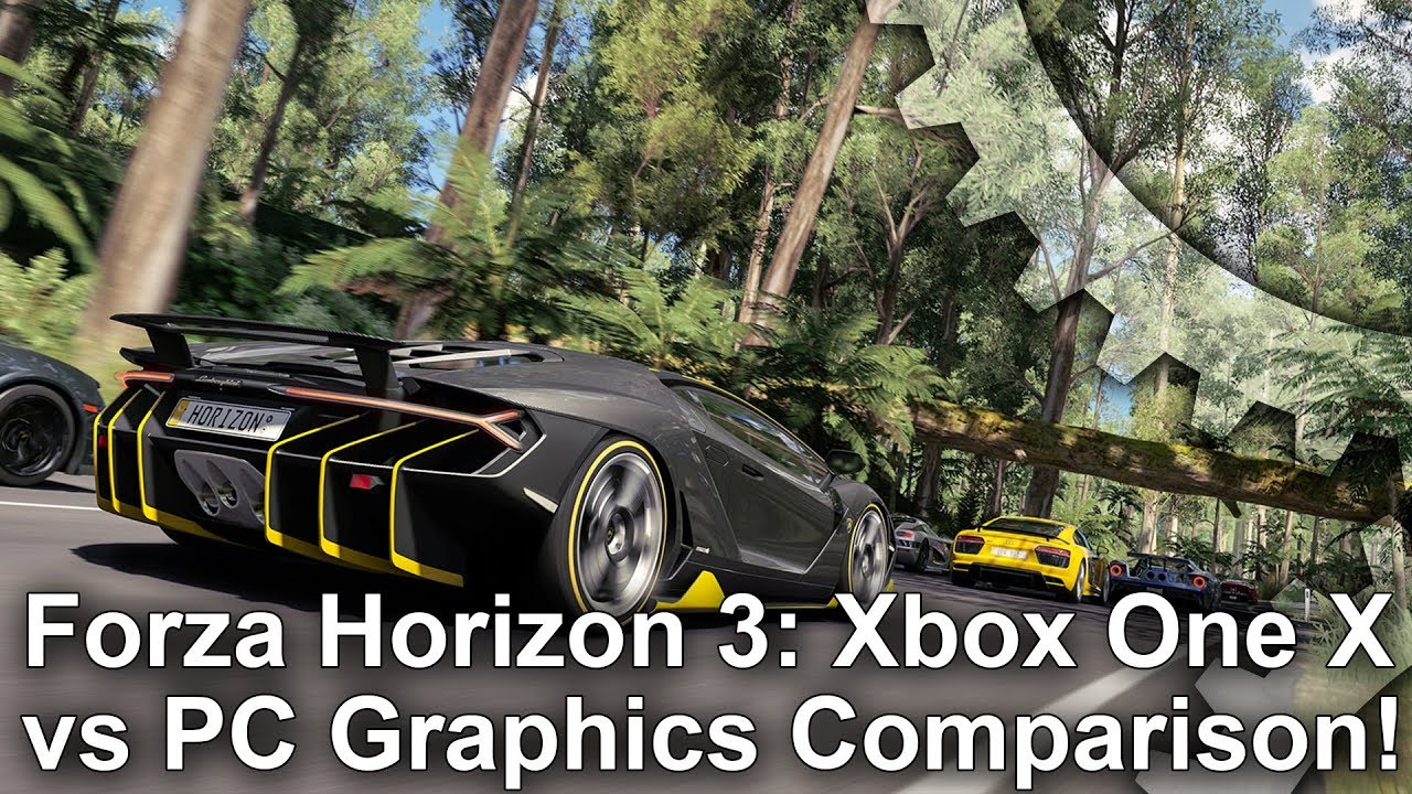 Forza Horizon 3 - Xbox One X vs PC Graphics Comparison