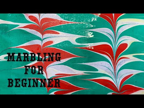 Paper Marbling and Ebru Art | How to paint on Water