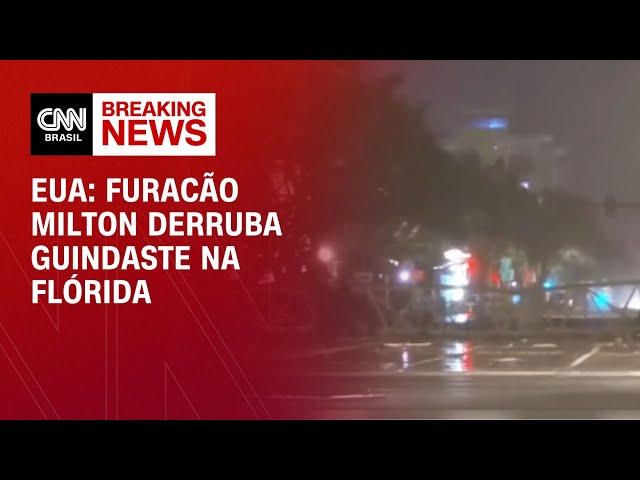 USA: Hurricane Milton knocks down crane in Florida | CNN NEW DAY