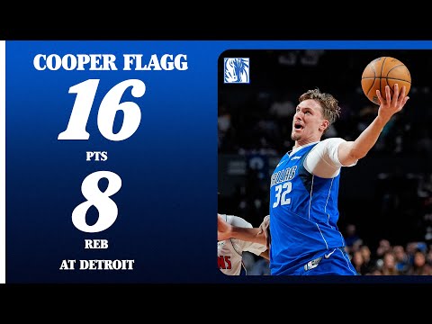 Cooper Flagg (16 PTS 8 REB) at Detroit Pistons | November 1, 2025