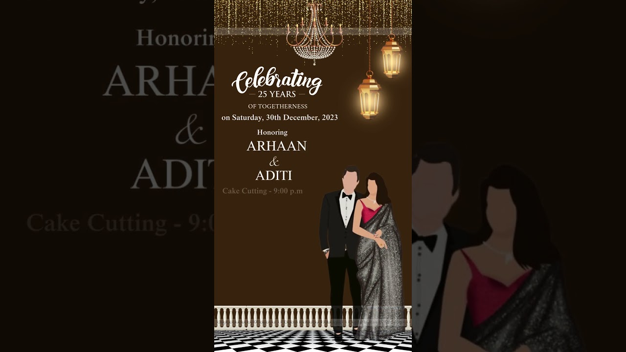 Ruby Red 40th Anniversary Invitation