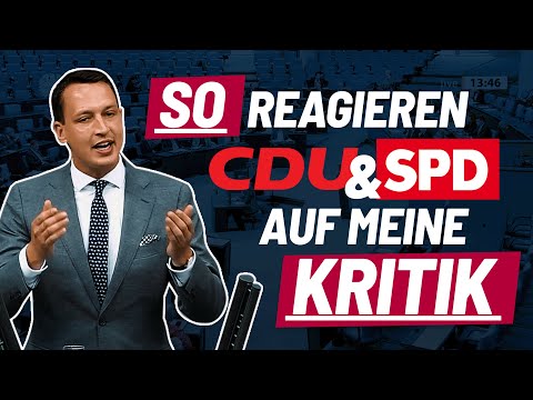CDU & SPD schimpfen gegen mich - weil ich die Fakten benenne