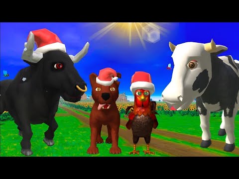 El Pollito pío 3d - el Toro y el Tractor de la Granja Part#064-el Pollito y el Tractor de la Granja