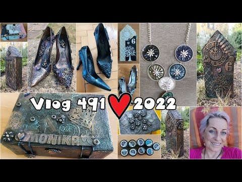 Vlog 491/22 - patinované krabičky, lodičky, domečky aj.