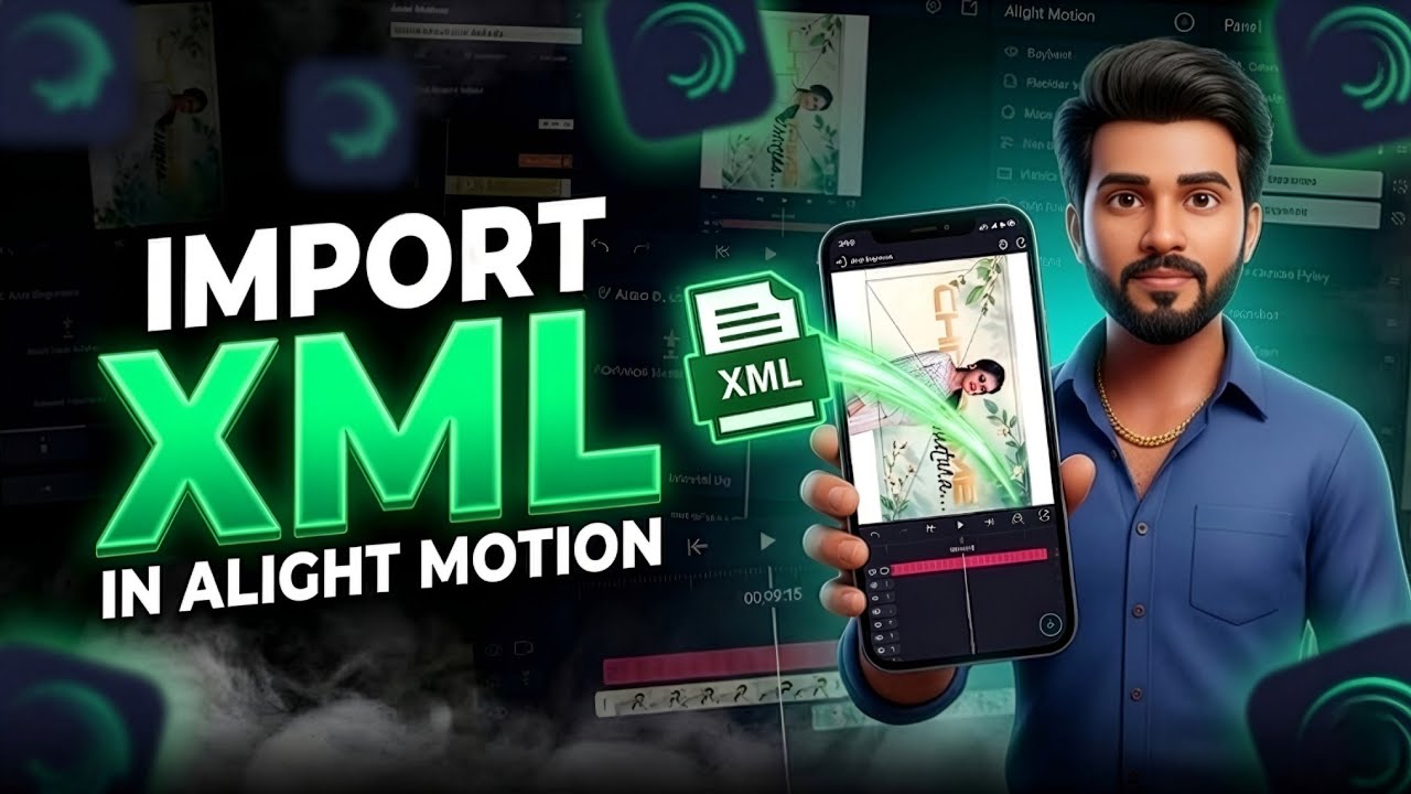 Import XML to Alight Motion Tutorial Thumbnail Hemu Creations
