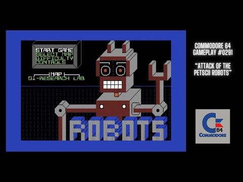 Attack Of The PETSCII Robots (Commodore 64 / gameplay #0291)