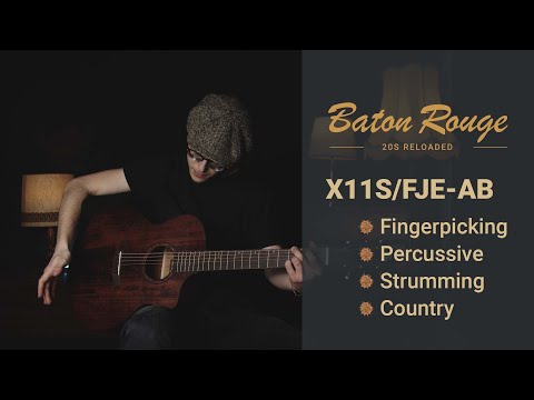 Демонстрация звучания электроакустической гитары Baton Rouge X11S/FJE-AB