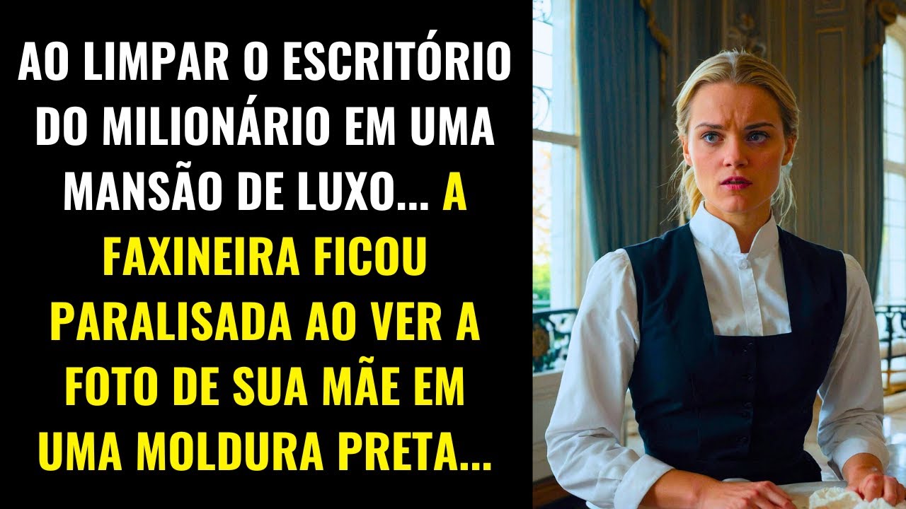 A FAXINEIRA FICOU PARALISADA AO VER A FOTO DE SUA MÃE NA MANSÃO DO MILIONÁRIO...