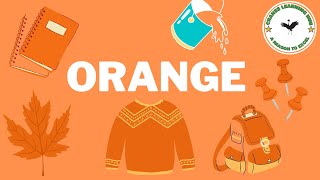 Colour ORANGE - Colours for Toddlers  #kids  #preschool #earlymathskills #kidsyoutube #fyp #viral