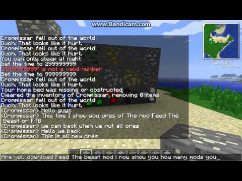 Feed The beast New ores of the mod.