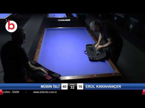 MÜBİN İSLİ & EROL KARAHANÇER Bilardo Maçı - 2019 TÜRKİYE KUPASI 3.ETAP-FİNAL 1/8