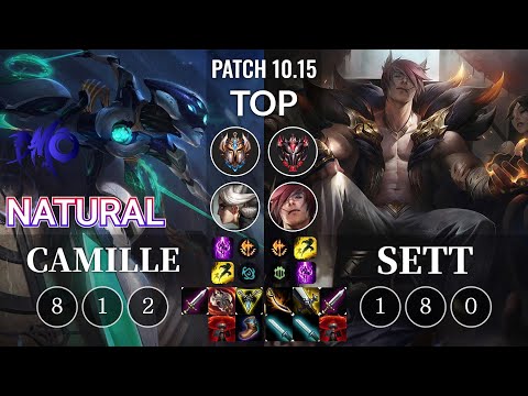 DMO Natural Camille vs Sett Top - KR Patch 10.15
