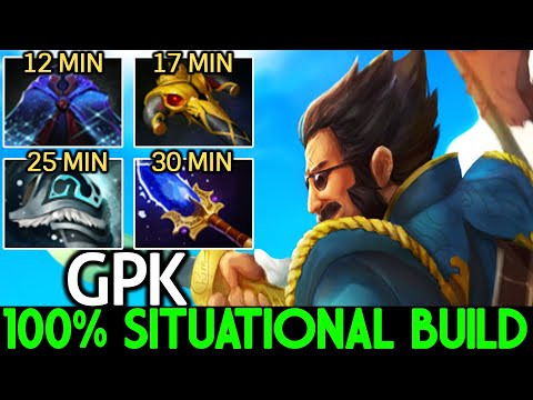 GPK [Kunkka] 100% Situational Build Monster 11K MMR Gameplay Dota 2