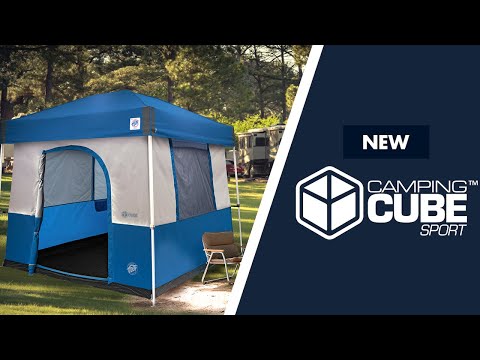 E-Z UP® Camping Cube™ Sport + Vista/Sierra Canopy Tent