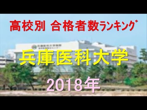 栄養学科 兵庫医科大学 高校別合格者数ランキング 2018年【グラフでわかる】