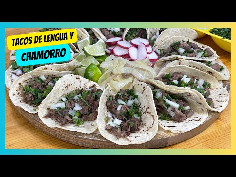 TACOS DE LENGUA Y CHAMORRO DE RES 🌮 RECETA MEXICANA PASO A PASO