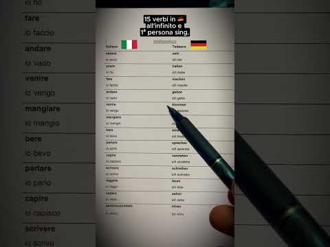 Lezioni di tedesco online - 15 verbi in tedesco per iniziare #shorts
