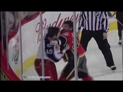 Jared Boll vs Guillaume Desbiens Mar 18, 2012