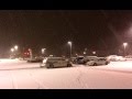 Snowing Early Morning At A Lowe S Store
