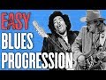 Easy Blues Guitar Progression (Play Like Jimi Hendrix + Stevie Ray Vaughan)