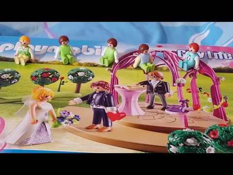 Geschenk😱😍PLAYMOBIL City Life 9229 Hochzeitspavillon mit Brautpaar Mädchen Spielzeug Kinderkanal👭
