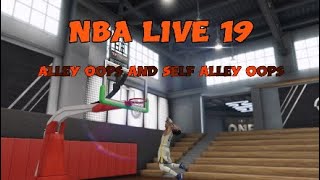 Quick Tutorials:NBA LIVE 19:[Alley Oops and Self Alley Oops]