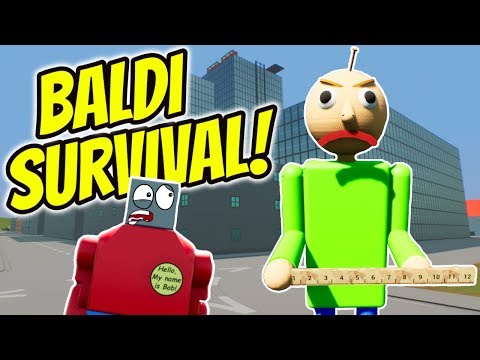 BRICK RIGS BALDI'S BASICS SURVIVAL! | Multiplayer Brick Rigs Gameplay In The Lego City