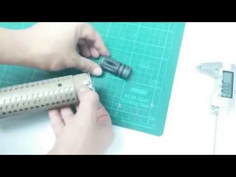 CombatGearing.com BD KAC Style QD Silencer with QD Flash Hider - DE