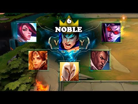 TEAMFIGHT TACTICS | 6 NOBLE STRATEGY | WIN ( LOL AUTO CHESS )