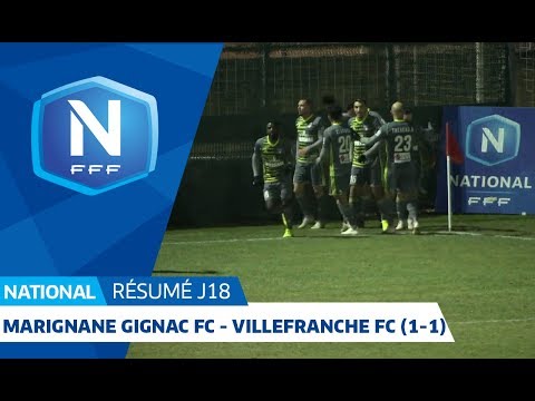 J18 : Marignane Gignac FC - Villefranche FC (1-1), le résumé I National FFF 2018-2019