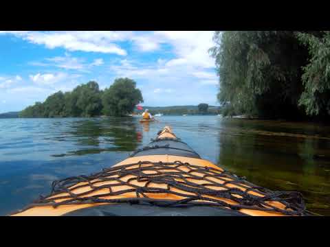 kayaking on the river Rhine