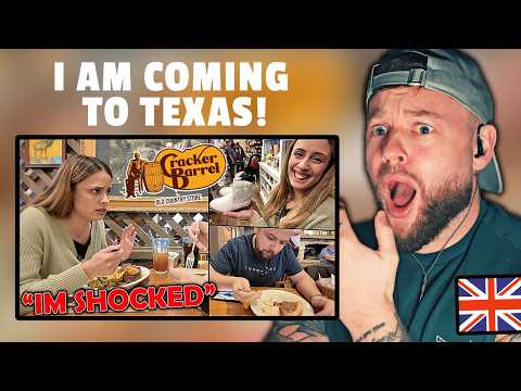 "THIS LOOKS AMAZING!" - Brit reacts to Europeans First Time Trying Cracker Barrel!