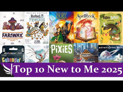 Top 10 "New to Me" Board Games 2025