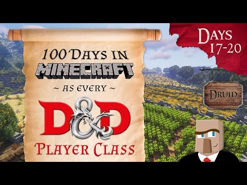 Ultimate Minecraft Challenge: 100 Days in D&D Class | Day 17-20 | Druid