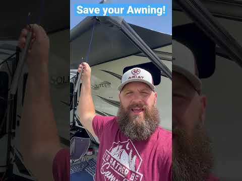 Save your RV Awning from wind gusts! #rvlife #diy #awning #live2journey