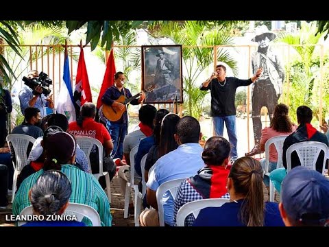 Con una cantata los jóvenes rindieron homenaje al General Augusto C. Sandino