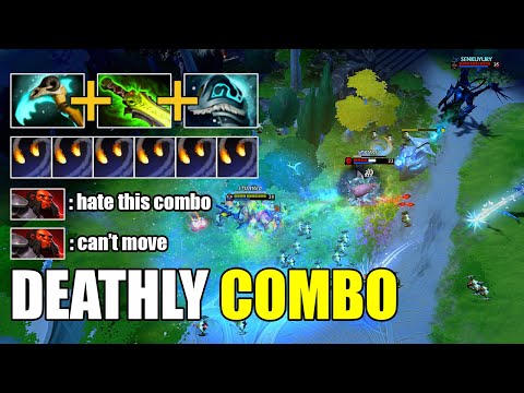 The Deathly Combo Hex+Ethereal Blade+Shiva's | Tinker Dota 2 Gameplay